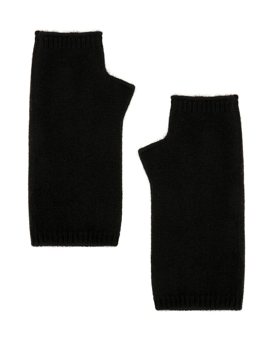 Image 1 of Jenni Kayne Fingerless Cashmere Gloves in Black