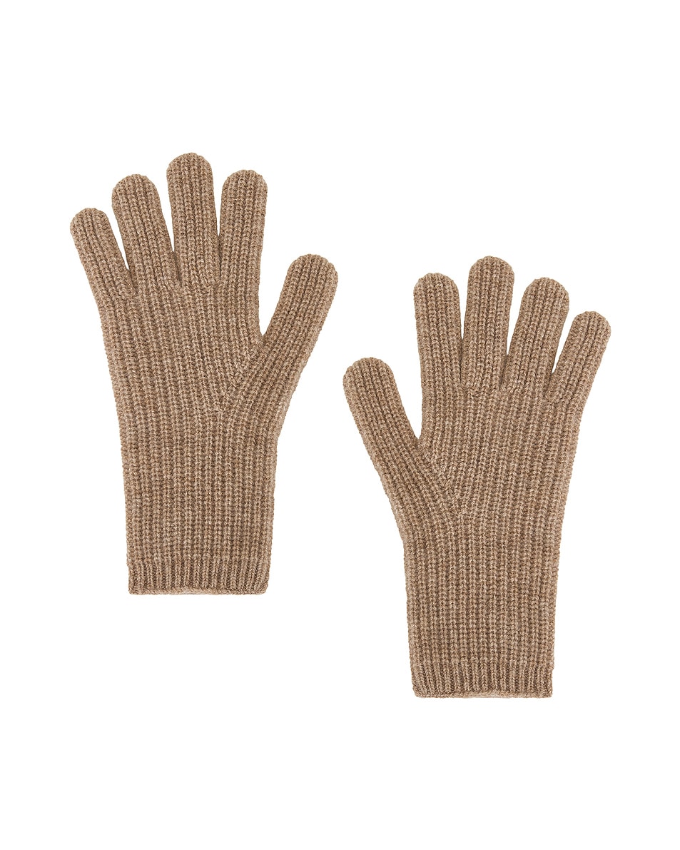 Image 1 of Jenni Kayne Cashmere Alpine Gloves in Undyed Stone