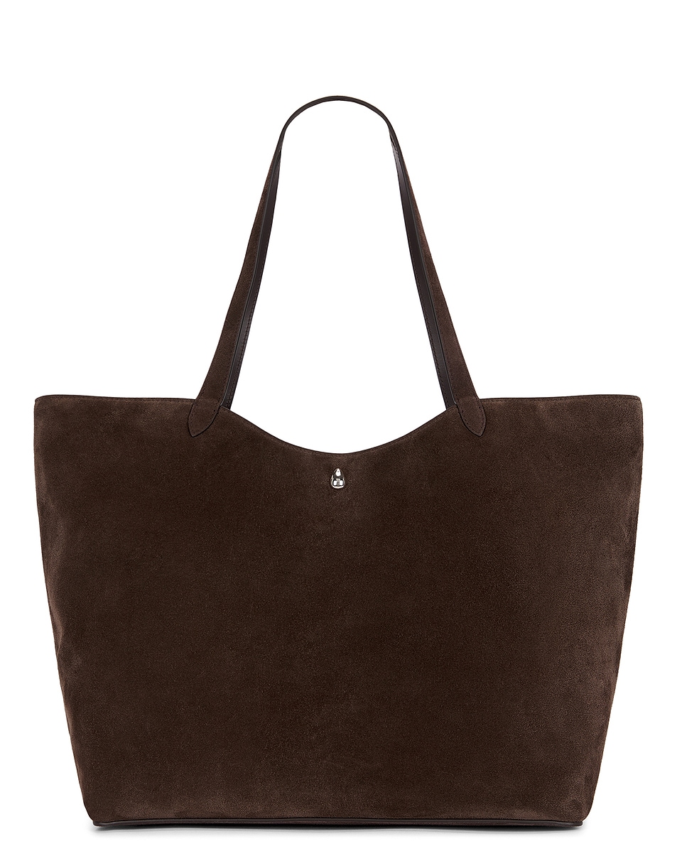 Image 1 of Jenni Kayne Suede Agnes Tote Bag in Chocolate