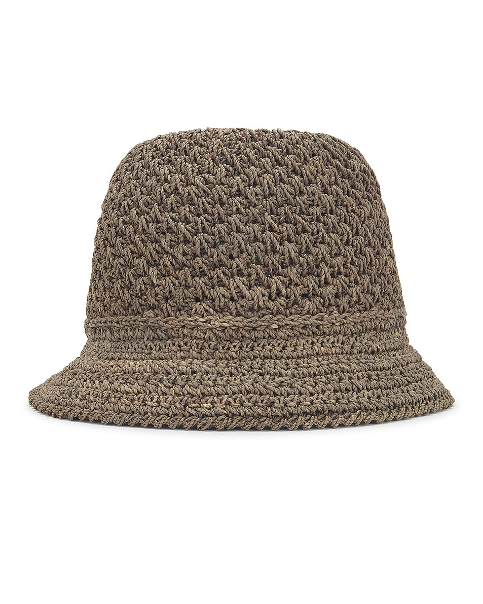 Image 1 of Janessa Leone Harriet Packable Hat in Dark Sage