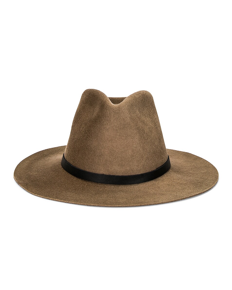 Image 1 of Janessa Leone Olsen Packable Hat in Taupe