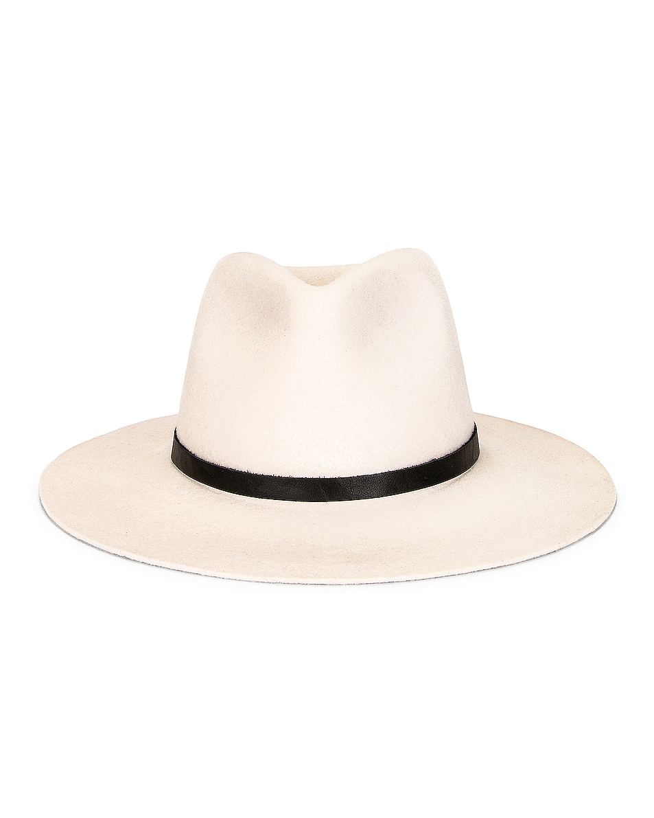 Image 1 of Janessa Leone Luca Packable Hat in Cream