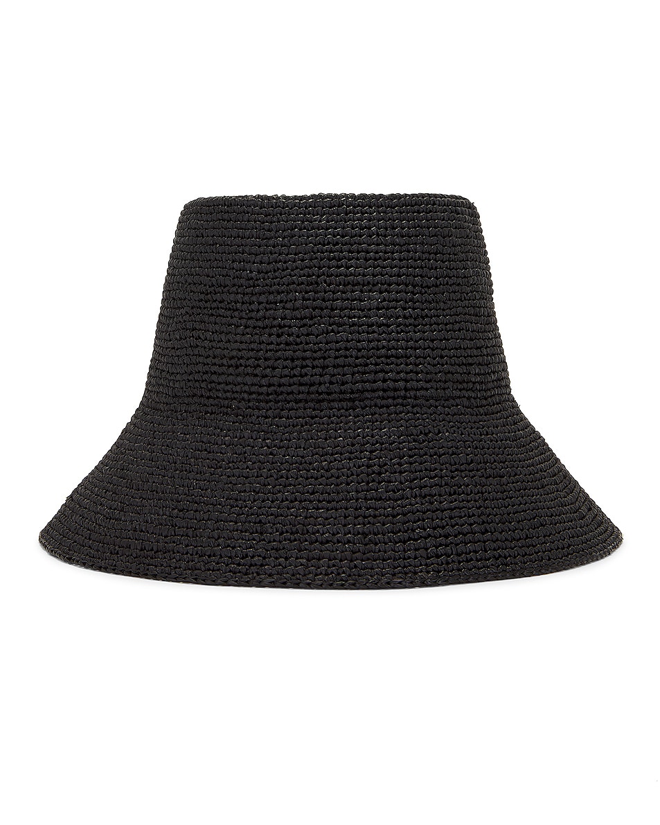 Image 1 of Janessa Leone Felix Packable Hat in Black