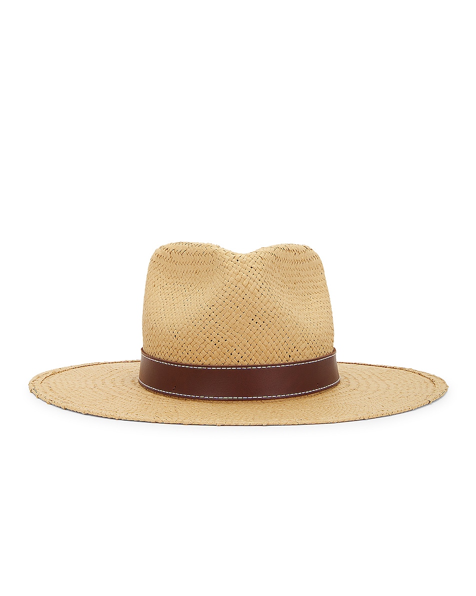 Image 1 of Janessa Leone Halston Packable Hat in Sand