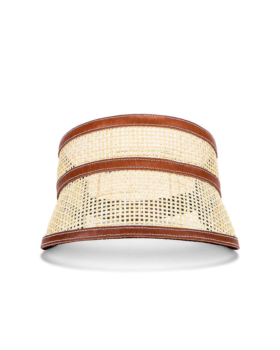 Image 1 of Janessa Leone Constance Visor in Natural