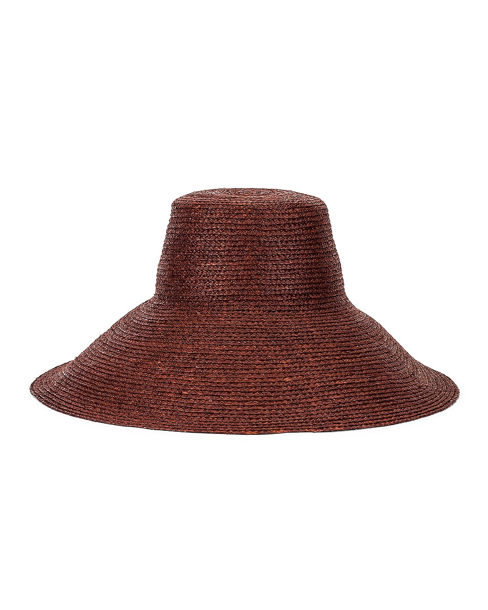 Image 1 of Janessa Leone Holland Packable Hat in Chocolate