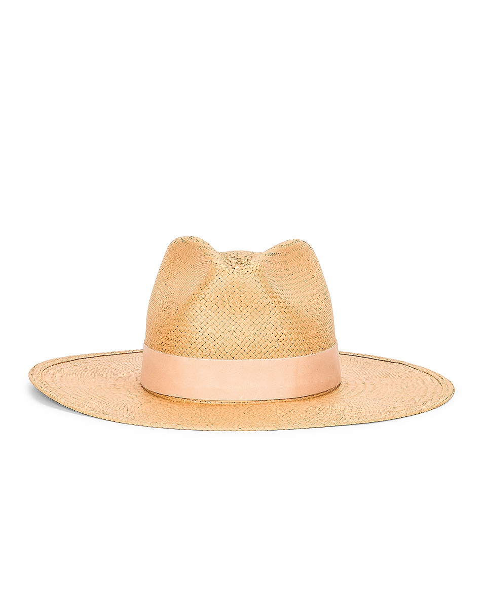 Image 1 of Janessa Leone Hamilton Packable Hat in Sand