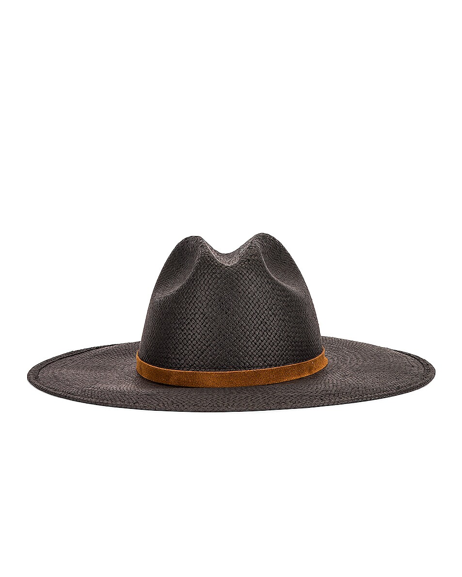 Image 1 of Janessa Leone Brigitte Packable Hat in Black