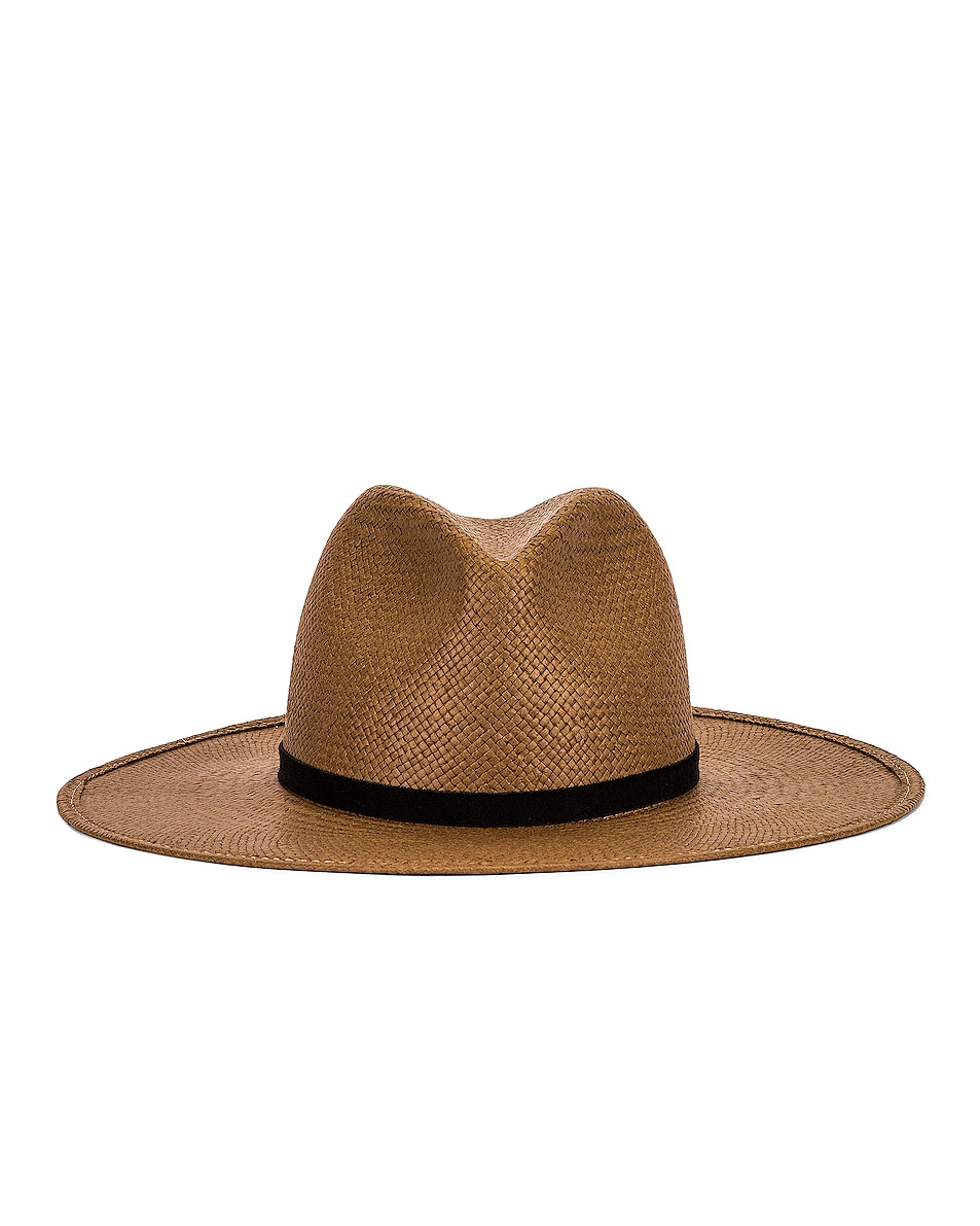 Image 1 of Janessa Leone Hollis Packable Hat in Brown