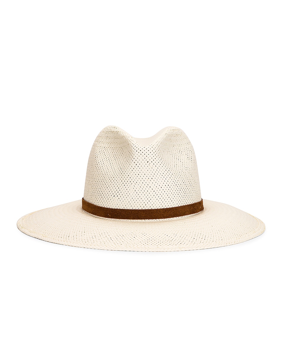 Image 1 of Janessa Leone Paloma Packable Hat in Bleach