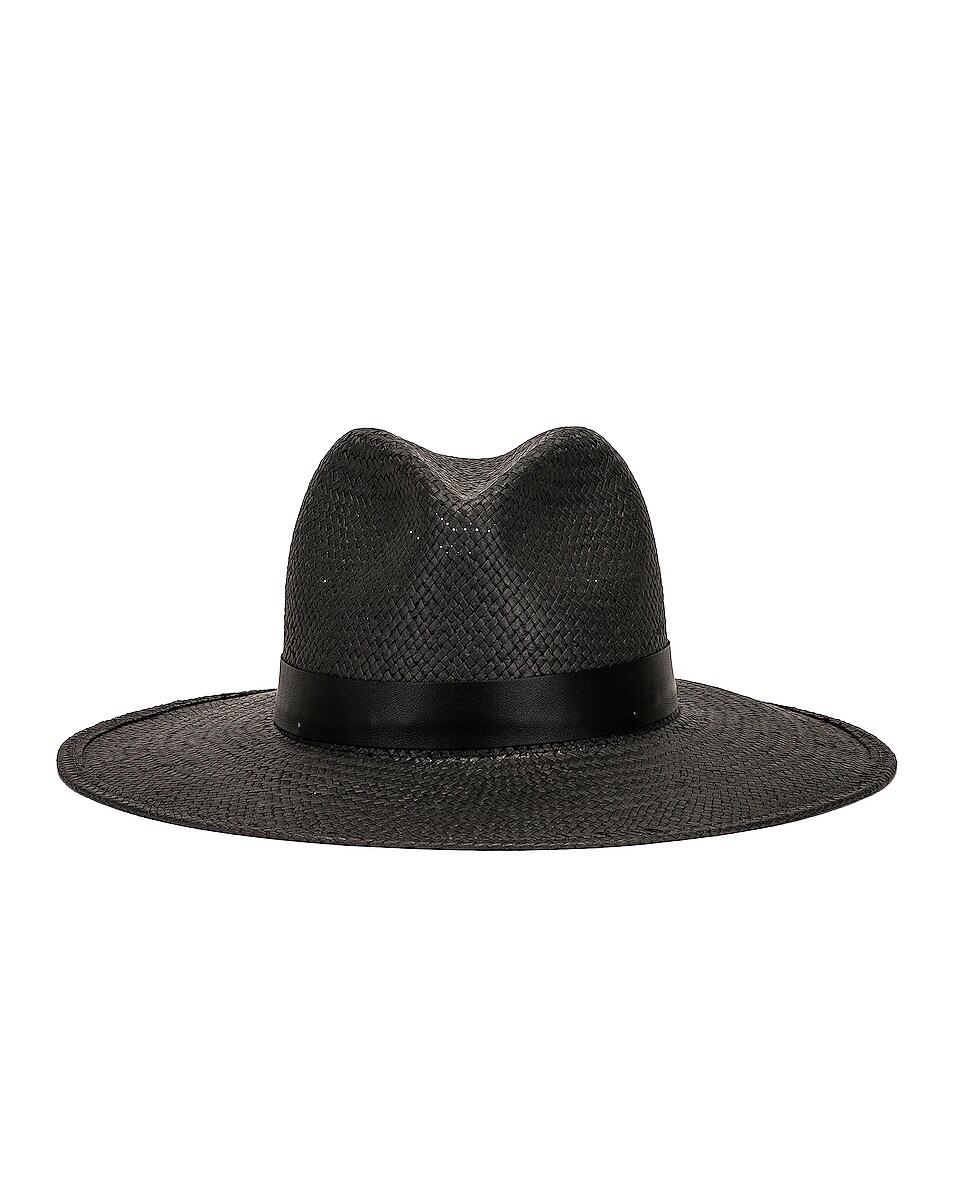 Image 1 of Janessa Leone Simone Packable Hat in Black