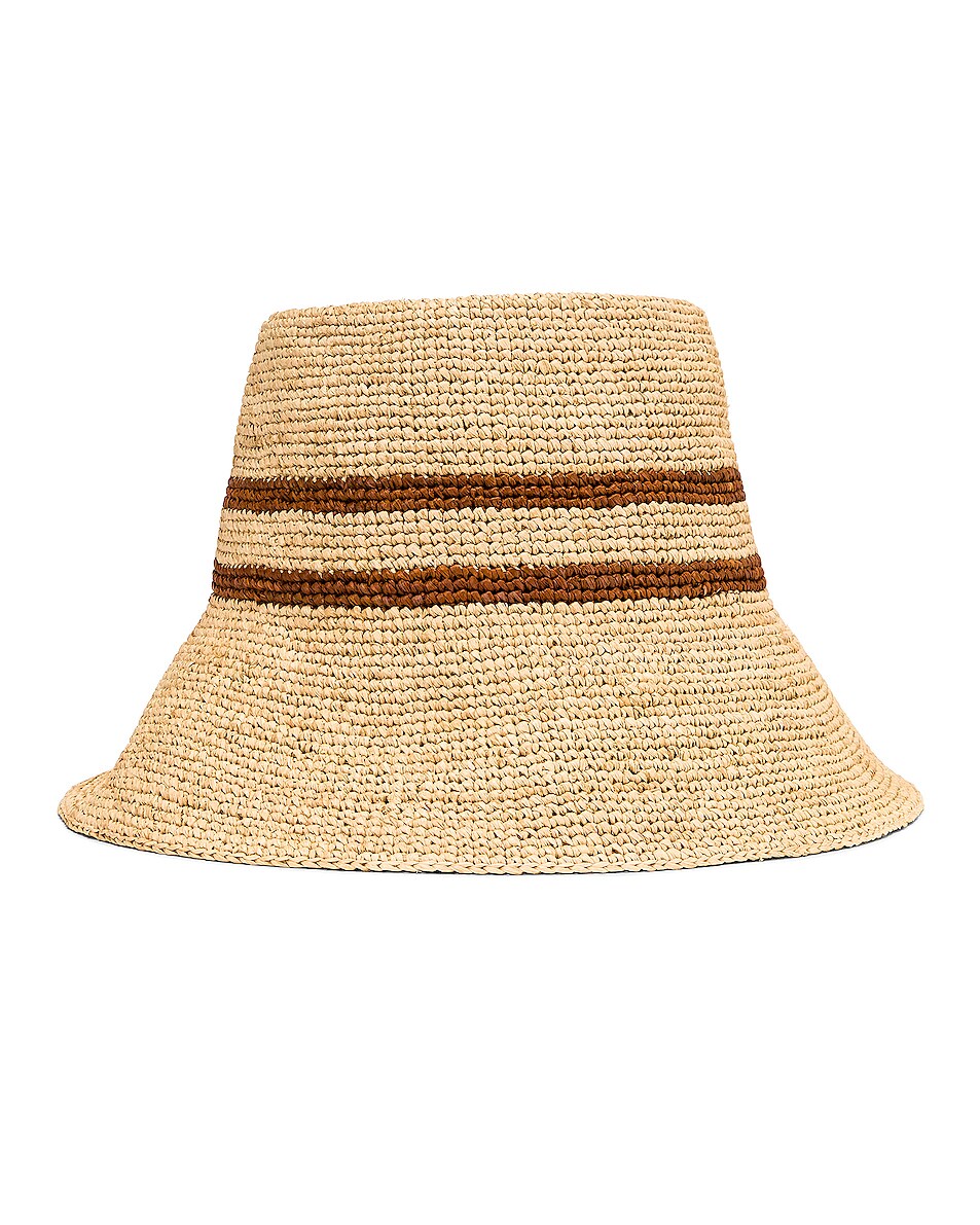 Image 1 of Janessa Leone Ryder Packable Hat in Natural