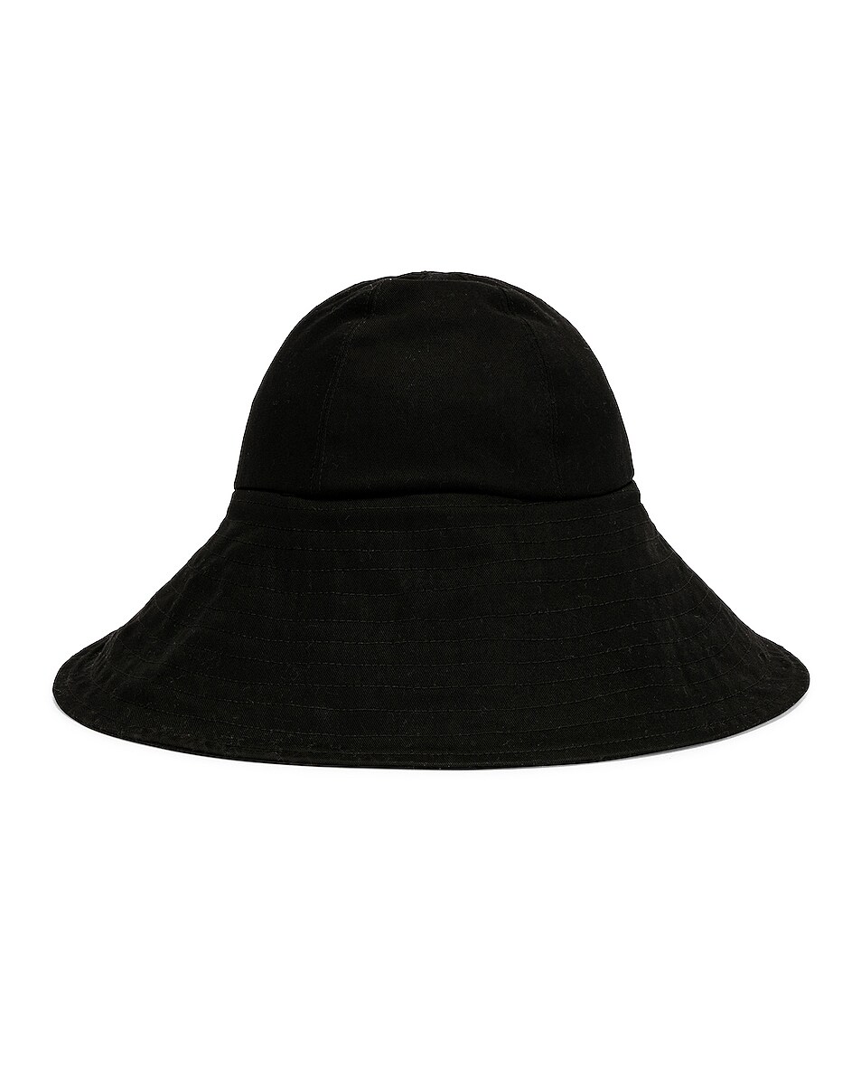 Image 1 of Janessa Leone Franco Packable Hat in Black