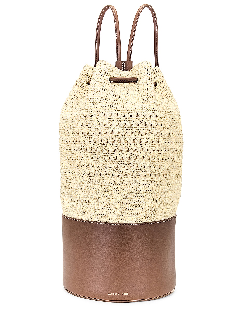 Image 1 of Janessa Leone Beca Backpack in Brown