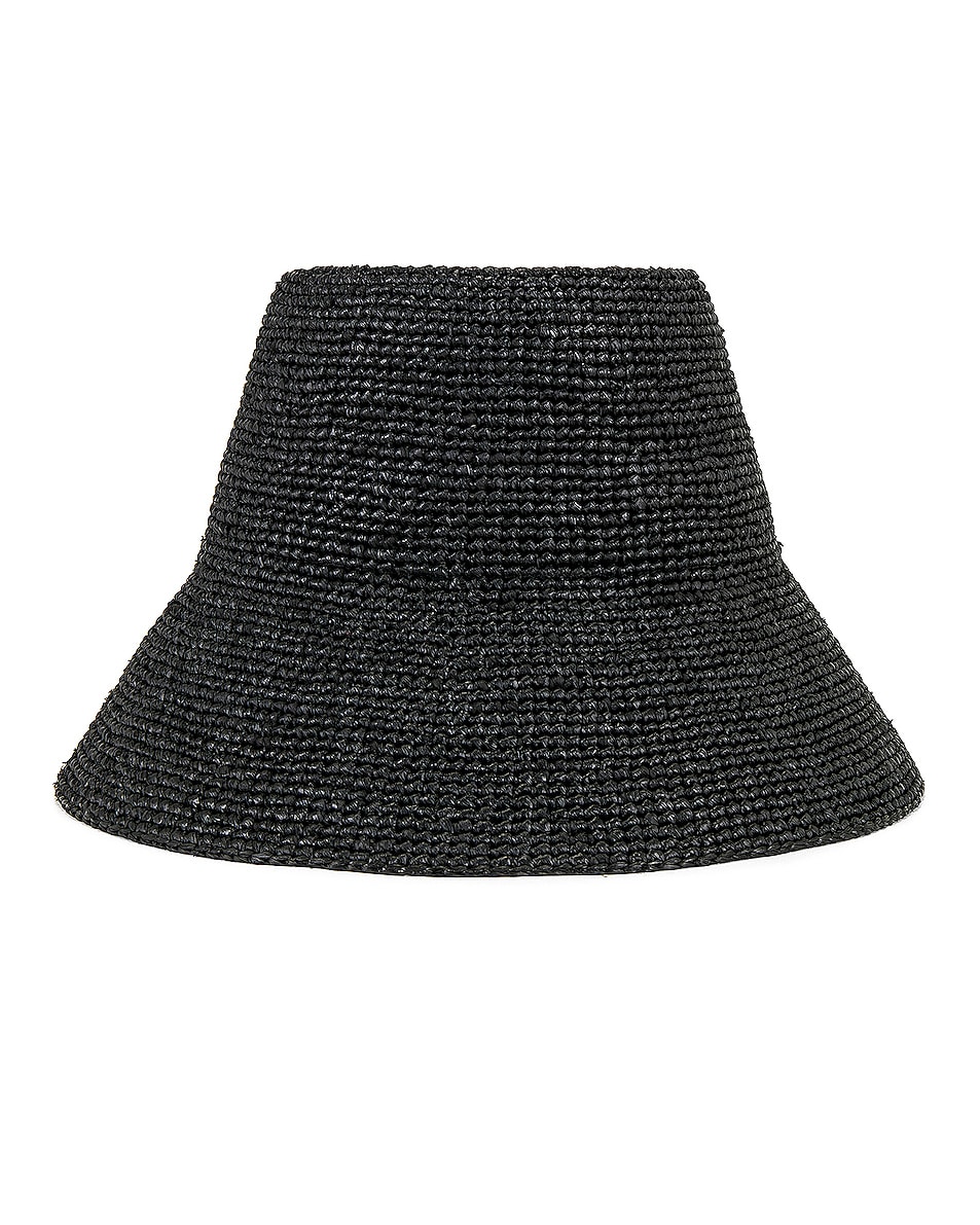 Image 1 of Janessa Leone Felix Bucket Hat in Black