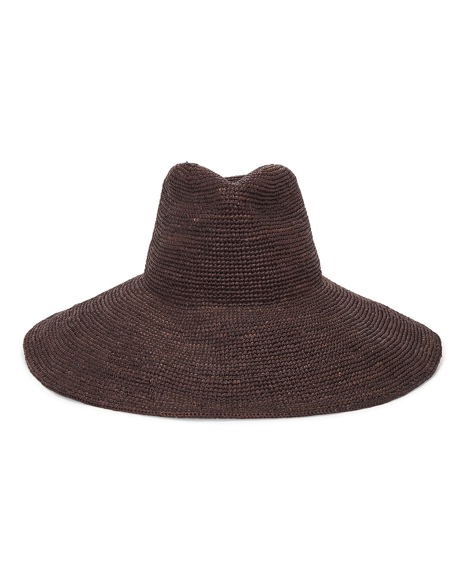 Image 1 of Janessa Leone Waverly Bucket Hat in Chocolate