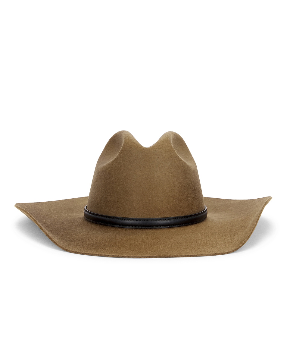 Image 1 of Janessa Leone Nash Fedora Hat in Camel
