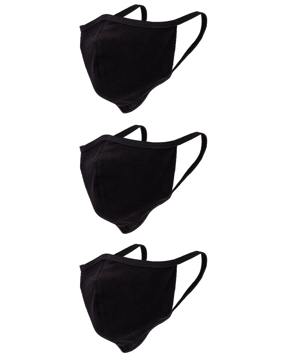 Image 1 of JOHN ELLIOTT 3 Pack Face Mask in Black