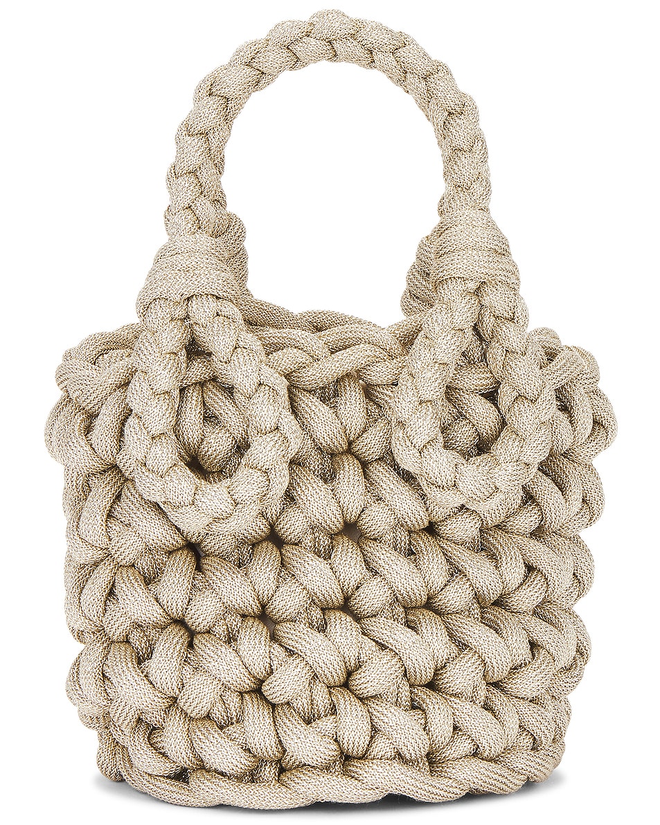 Image 1 of Johanna Ortiz Nautical Chic Mini Bucket Bag in Silver