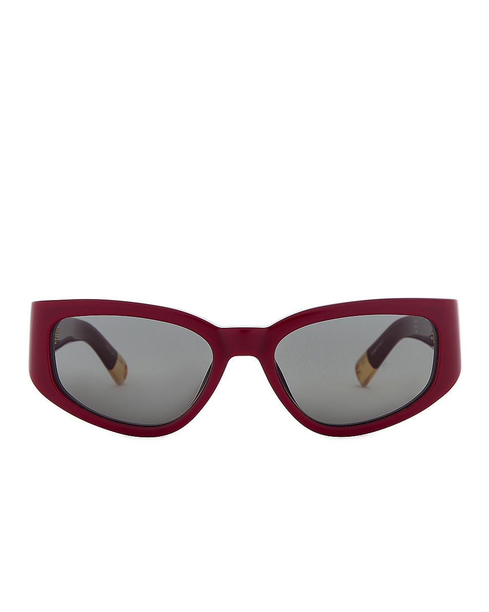 Image 1 of JACQUEMUS Les Lunettes Gala in Burgundy