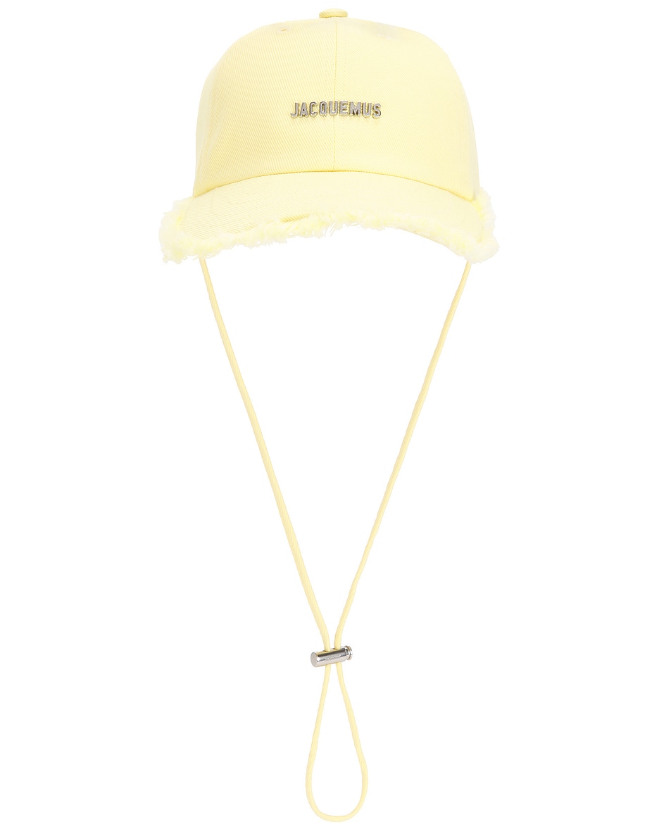 Image 1 of JACQUEMUS La Casquette Artichaut Cap in Pale Yellow