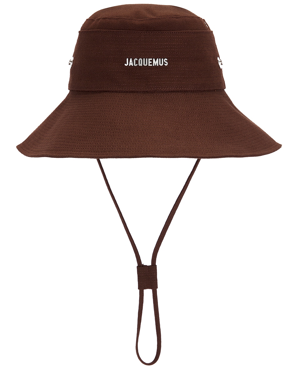 Image 1 of JACQUEMUS Le Bob De-nimes in Brown