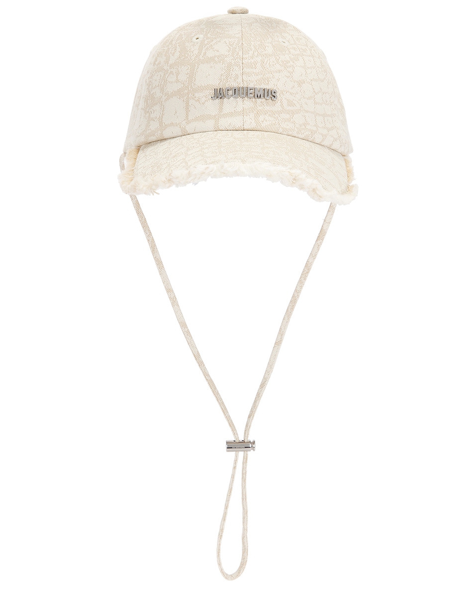 Image 1 of JACQUEMUS La Casquette Artichaut Cap in Croco Beige