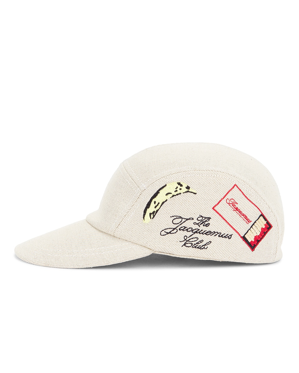 Image 1 of JACQUEMUS La Casquette Liga Cap in Off White