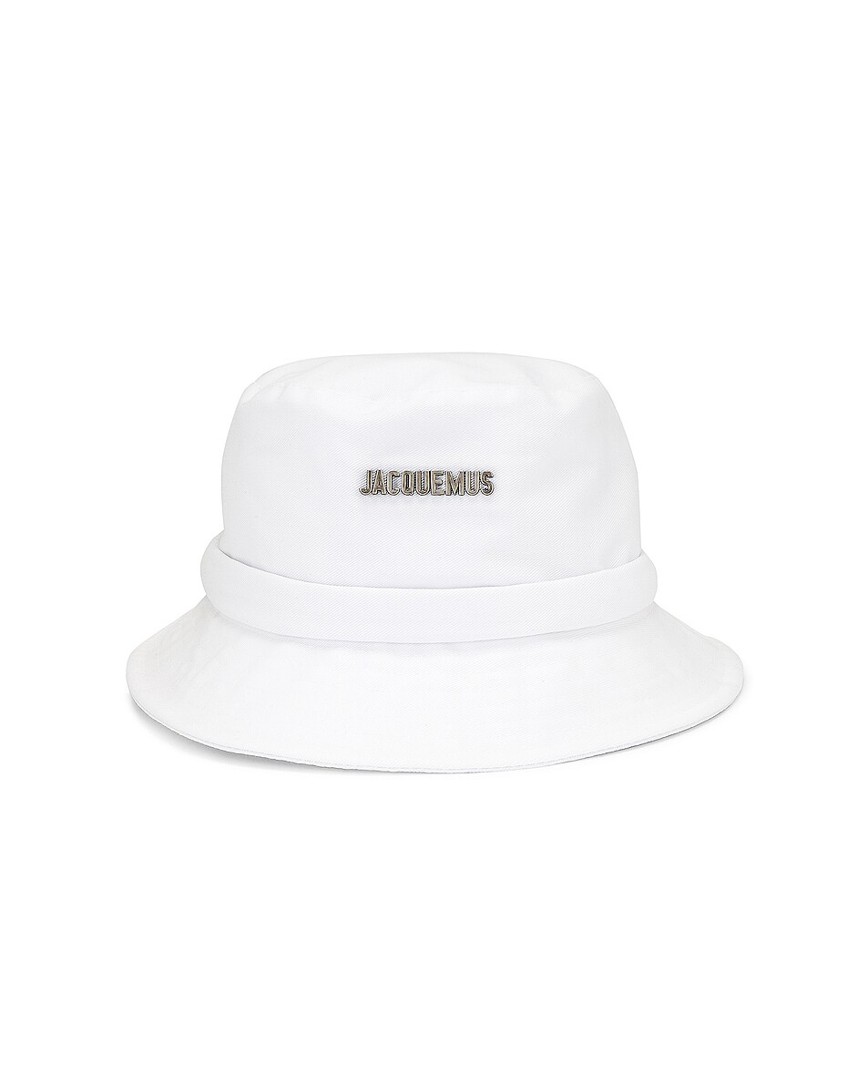 Image 1 of JACQUEMUS Bucket Hat in White