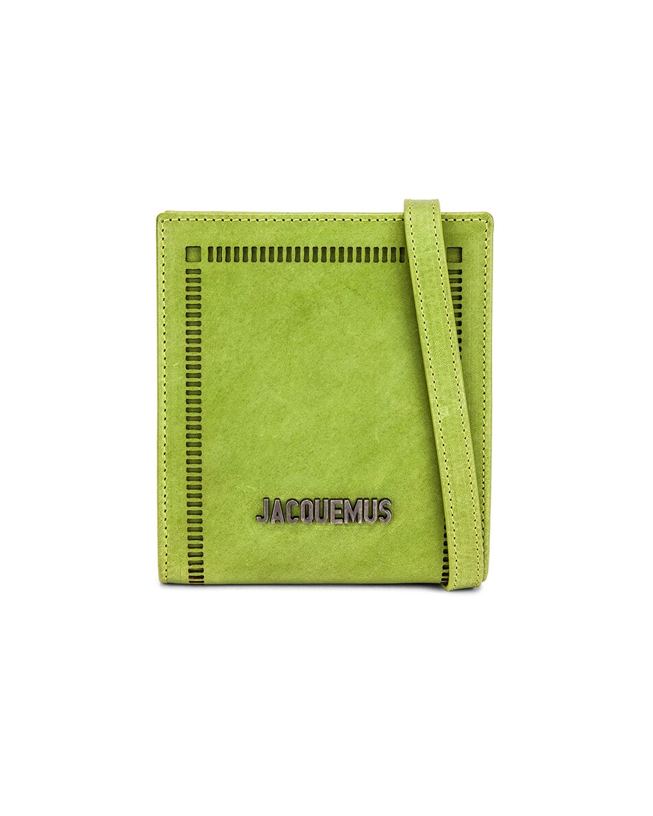 Image 1 of JACQUEMUS Neck Wallet in Light Green