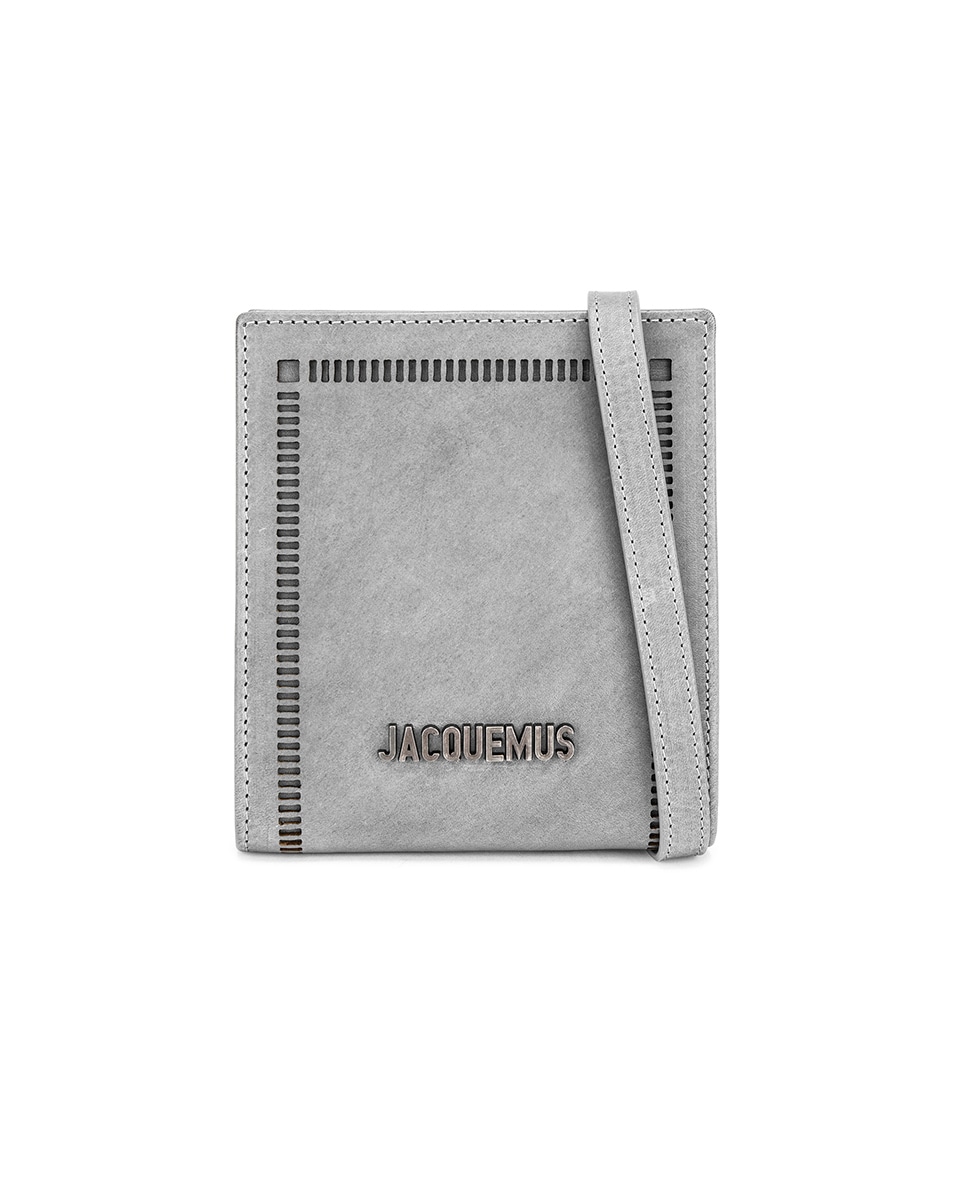 Image 1 of JACQUEMUS Neck Wallet in Stone Grey