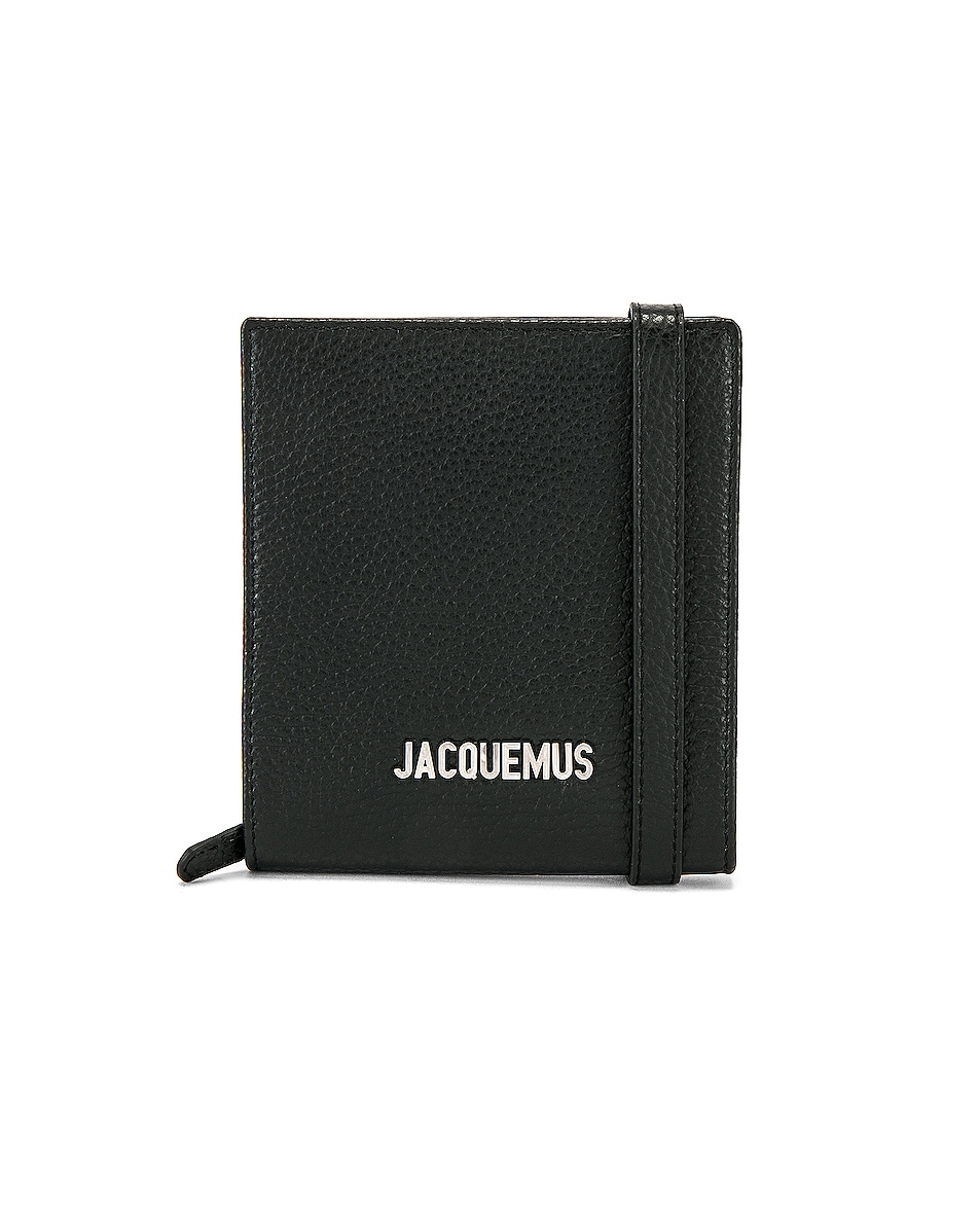 Image 1 of JACQUEMUS Leather Neck Wallet in Black