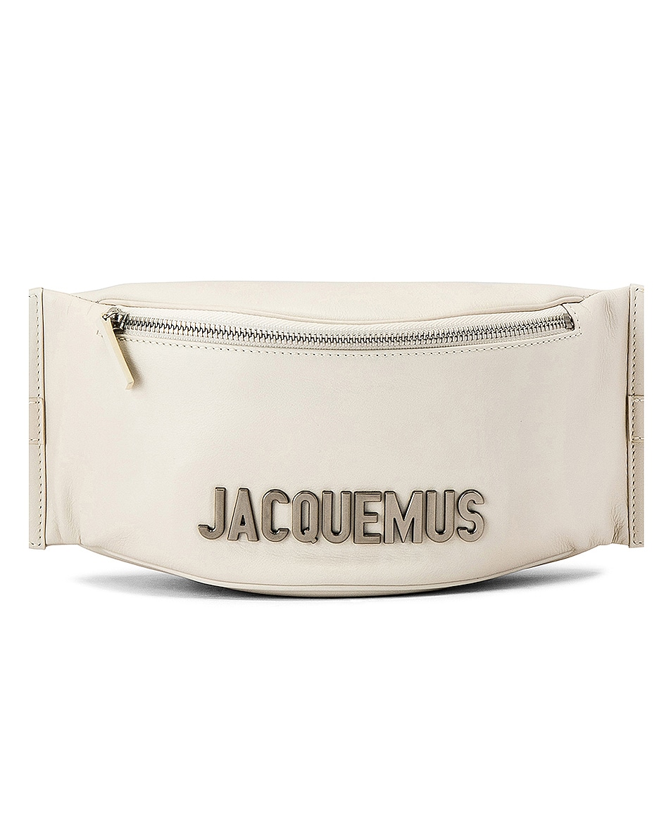 Image 1 of JACQUEMUS Fanny Pack in Beige Leather