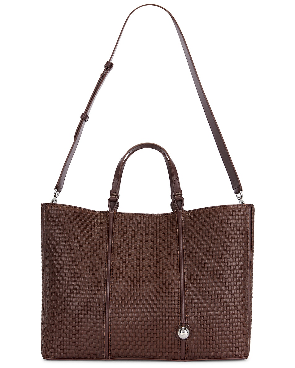 Image 1 of JACQUEMUS Le Cabas Marino Horizontal Tote in Dark Brown