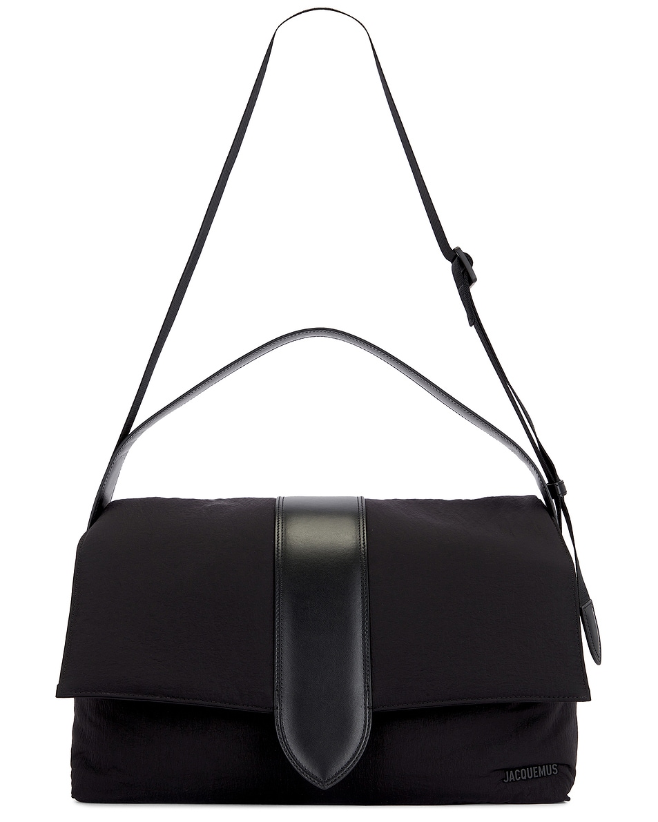 Image 1 of JACQUEMUS Le Messenger Bambino Bag in Black