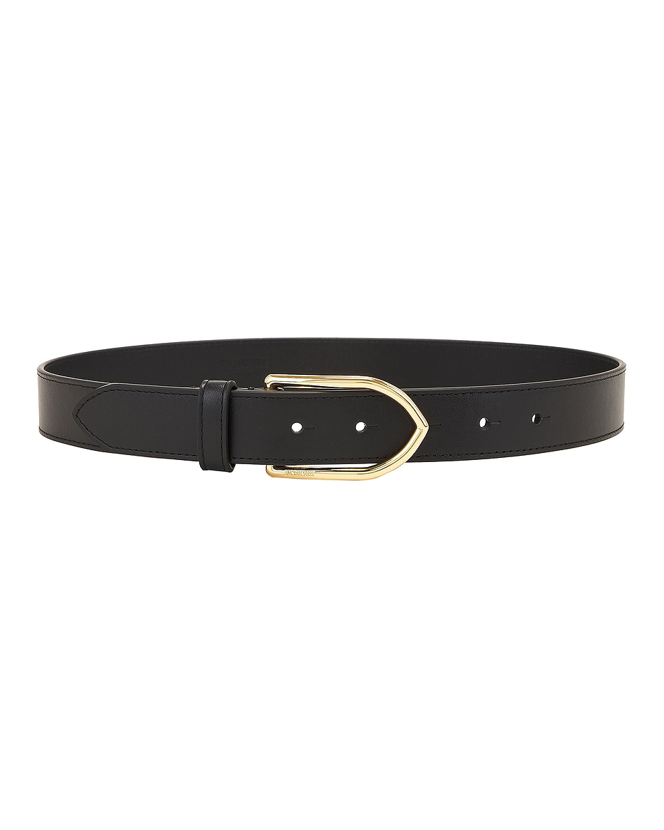 Image 1 of JACQUEMUS La Ceinture Bambino in Black & Gold