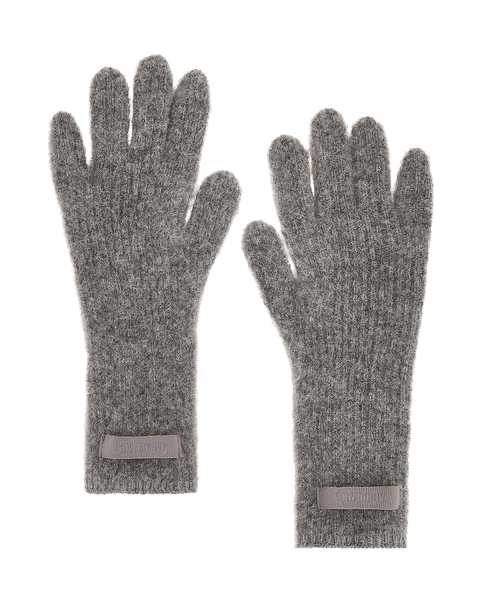 Image 1 of JACQUEMUS Les Gants Gros Grain in Dark Grey