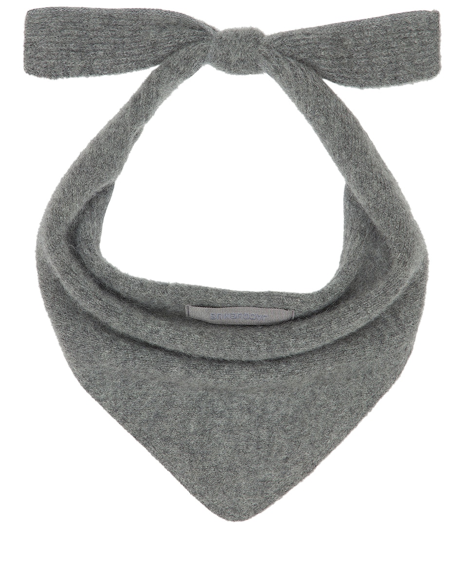 Image 1 of JACQUEMUS Le Chale Gros Grain in Dark Grey