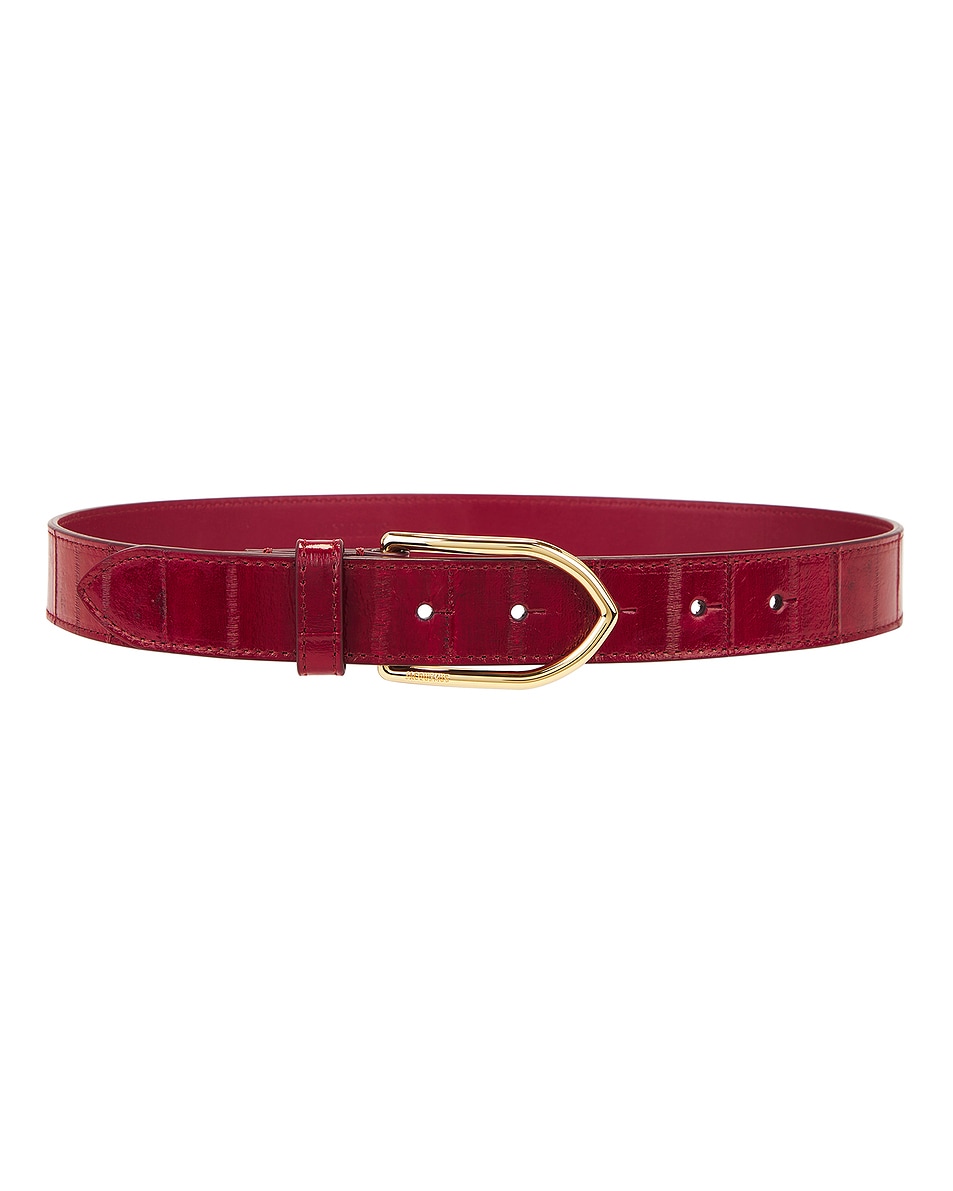 Image 1 of JACQUEMUS La Ceinture Bambino in Dark Red