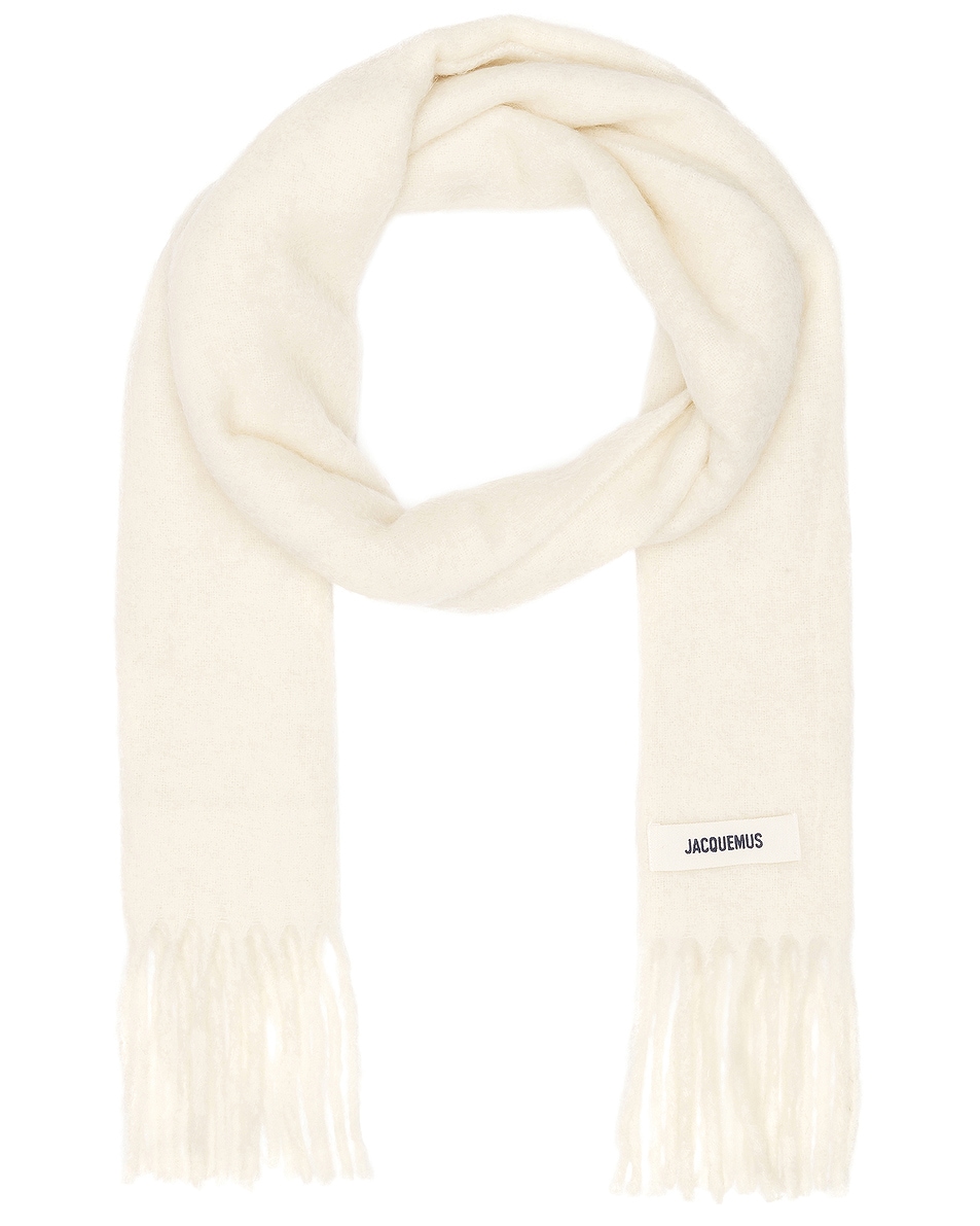 Image 1 of JACQUEMUS L'echarpe Carro in Off White