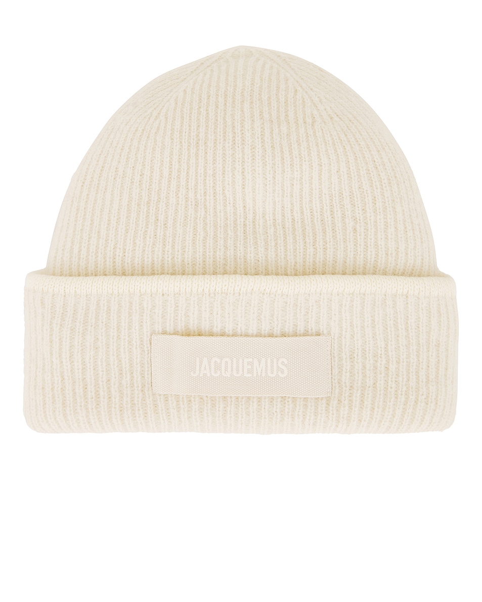 Image 1 of JACQUEMUS Le Bonnet Gros Grain in Off White