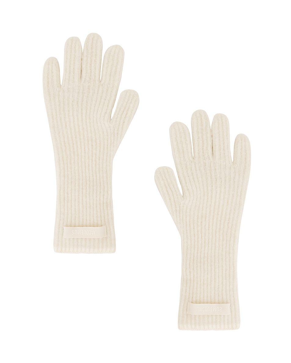 Image 1 of JACQUEMUS Les Gants Gros Grain in Off White