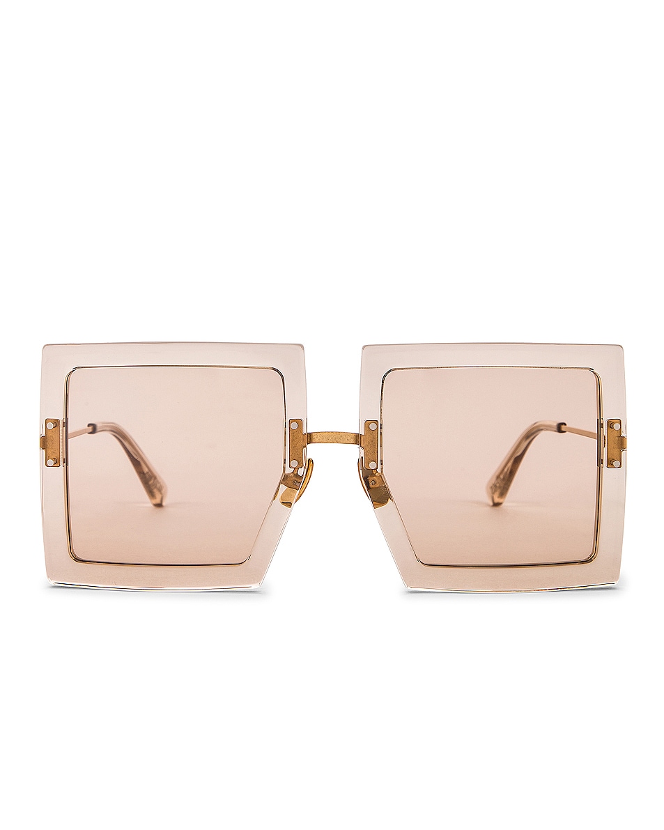 Image 1 of JACQUEMUS Les Lunettes Carrees in Beige