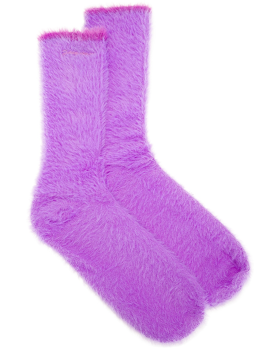 Image 1 of JACQUEMUS Les Chaussettes Neve in Purple