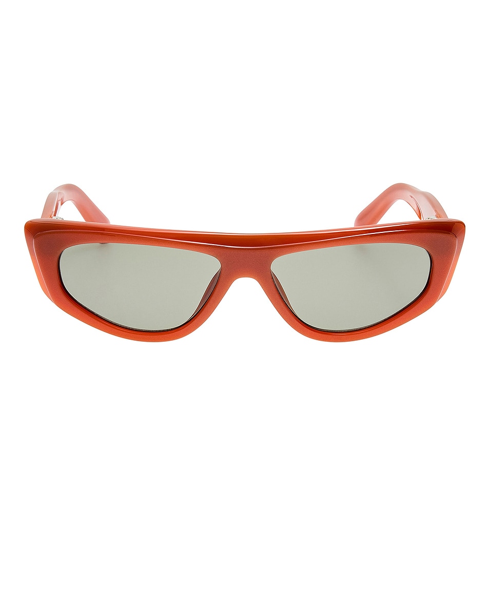 Image 1 of JACQUEMUS Casco Sunglasses in Metallic Coffee, Silver, & Navy