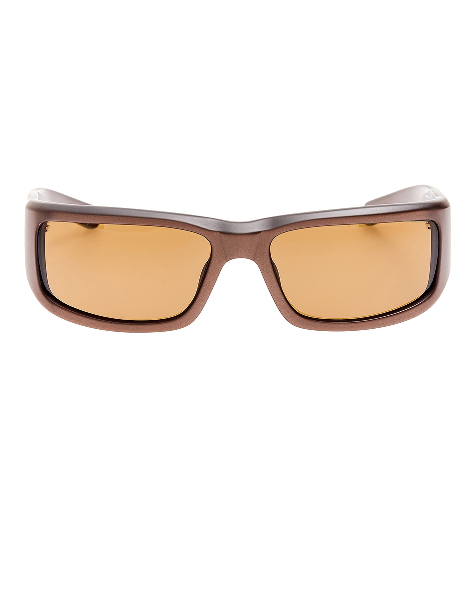 Image 1 of JACQUEMUS Aero Sunglasses in Matte Metallic Bronze, Bronze, & Brown