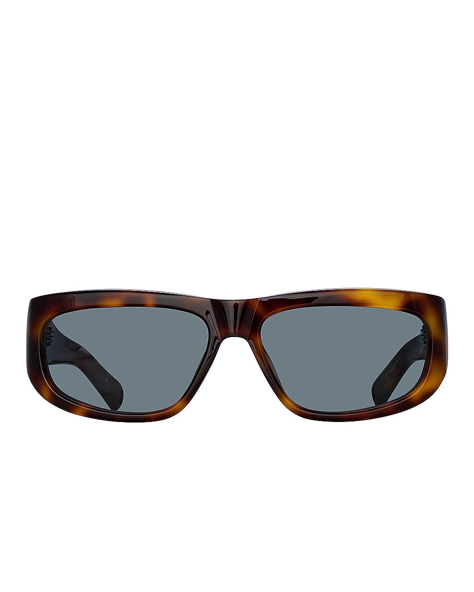 Image 1 of JACQUEMUS Jac2 Sunglasses in T Shell, Black, & Grey