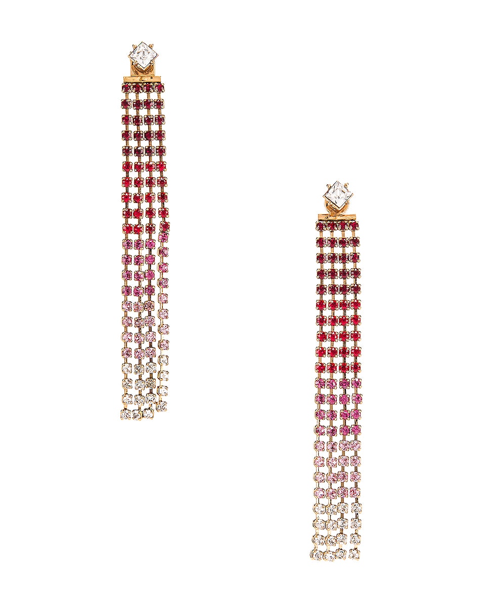 Image 1 of JACQUEMUS Monaco Earrings in Red