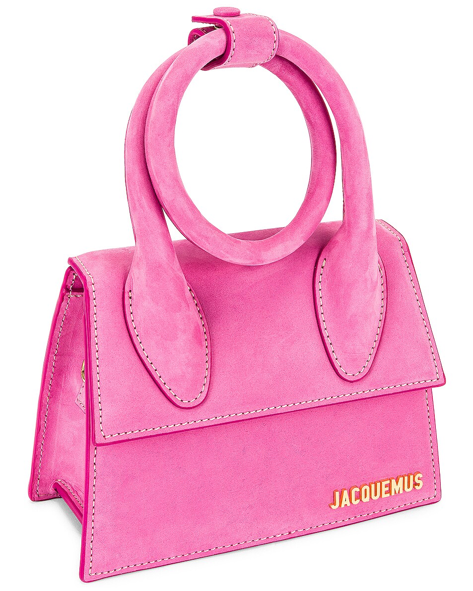 jacquemus pink le chiquito noeud bag