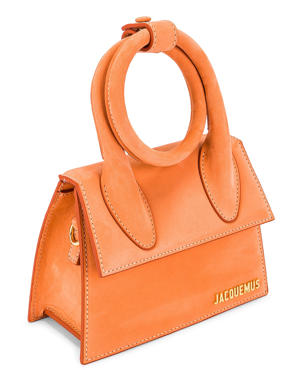JACQUEMUS Le Chiquito Noeud Bag in Orange FWRD